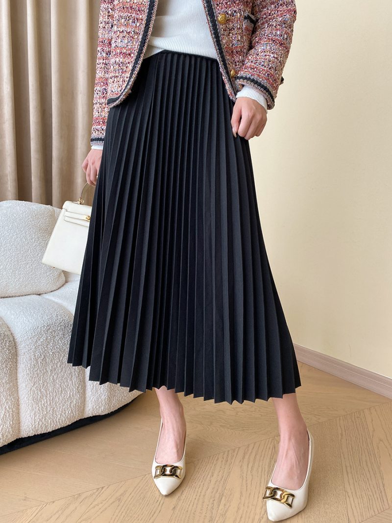 Women's Thickened Pleated Skirt - Non-Iron Fashion Draping Design - Image 6
