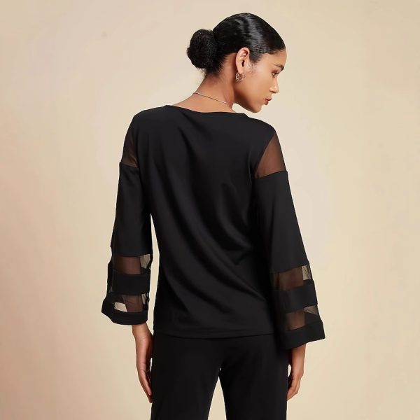 Women’s Long Sleeve Crew Neck Casual Loose Blouse - Image 3