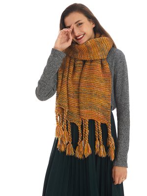 Women’s Knitted Wool Scarf – Long & Warm Winter Scarf