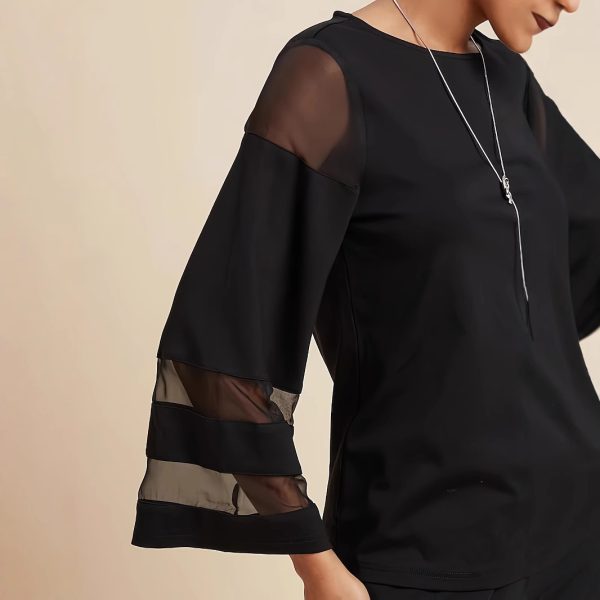 Women’s Long Sleeve Crew Neck Casual Loose Blouse - Image 2