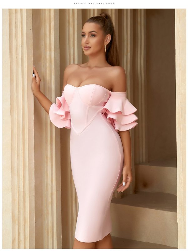 Elegant Bandage Dress for Party, Evening, or Bridesmaid - Image 4