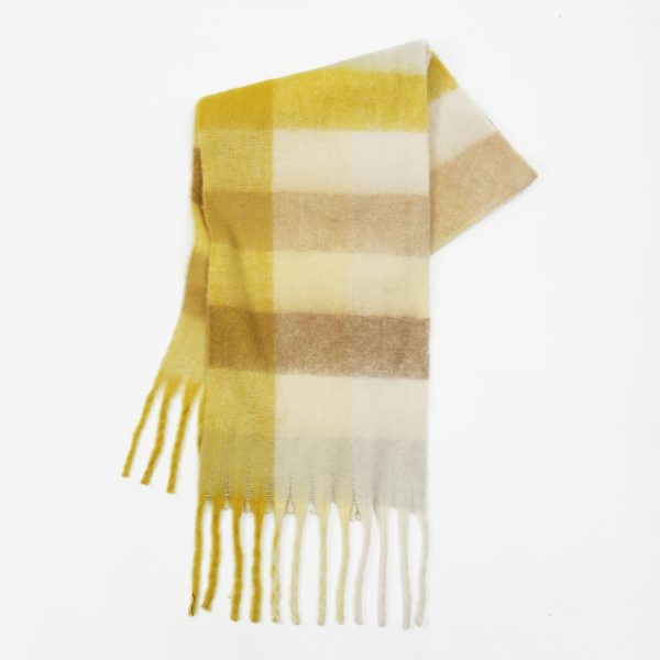 Thickened Plaid Mohair Shawl with Tassels for Couples - Image 4