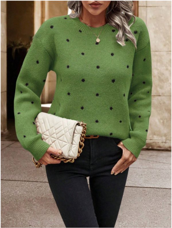 Women’s Round Neck Long Sleeve Pullover - Image 4