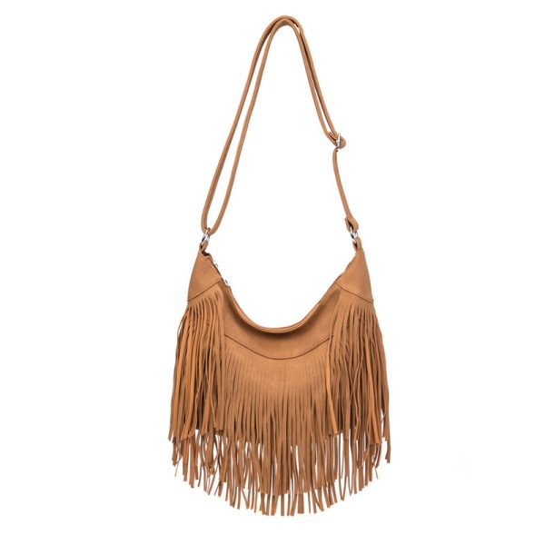 Women’s Tassel Large Capacity Retro Bag - Crossbody Shoulder Bag - Image 2