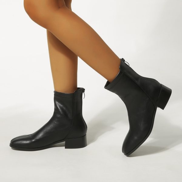 Women’s Martin Boots - Thick Sole British Style Ankle Boots - Image 2