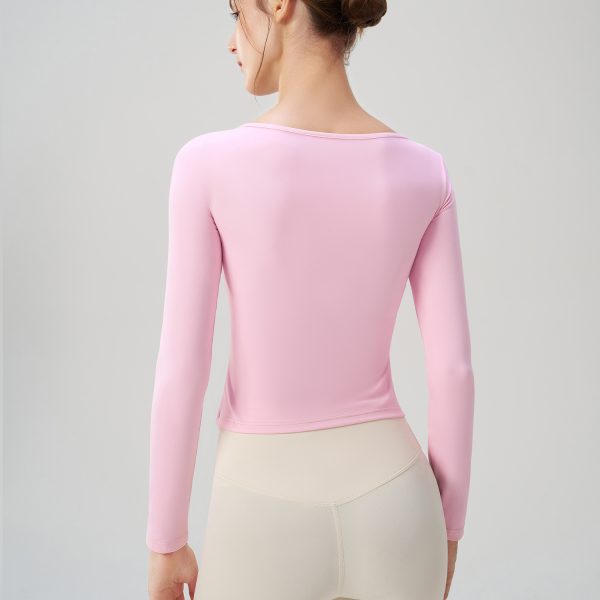 Long Sleeve Sports Top for Women – Pilates, Running & Yoga - Image 3