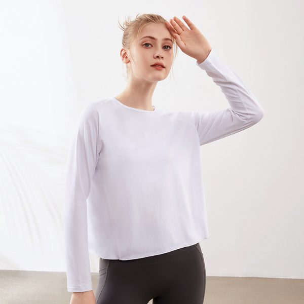 Split Back Yoga & Running Quick-Dry Long Sleeve Top