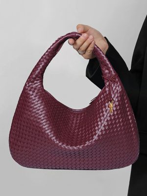 Women Woven Handbag Large Capacity Casual Shoulder Bag