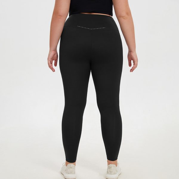 Plus Size High-Waist Peach Hip Lifting Yoga & Fitness Pants - Image 4