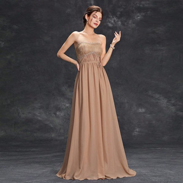 Elegant Tube Top Evening Dress for Formal Events - Image 2