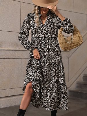 Floral Long Sleeve Maxi Dress