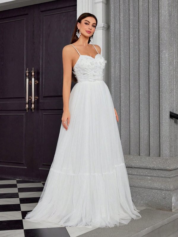 Simple White Ball Gown - Light Wedding & Party Dress - Image 3