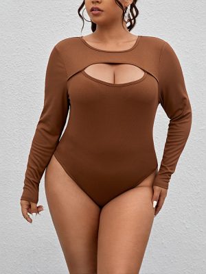 Plus Size Women’s Sexy Slim Fit Office Jumpsuit – Autumn Winter Bodysuit