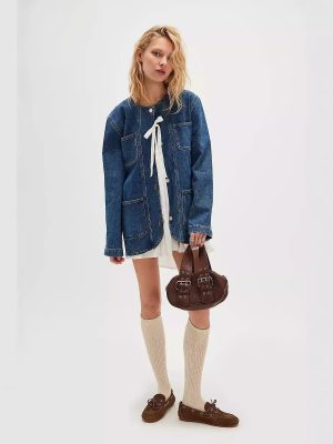 Women’s Casual Loose-Fit Retro Cowboy Denim Coat