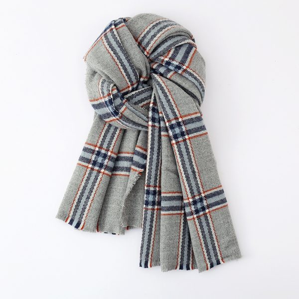 Women’s Cashmere-Like British Plaid Scarf - Autumn Winter Couple Scarf - Image 3