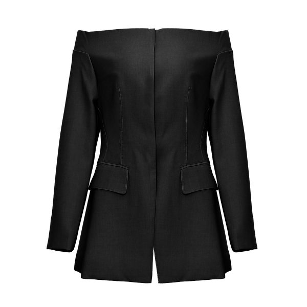 Autumn Winter Off-Shoulder Short Jacket for Women - Image 2