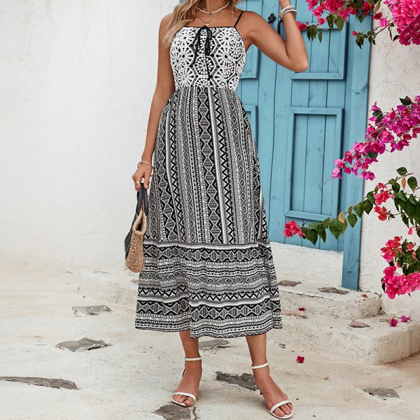 Bohemian Slip Dress for Casual Office Wear - Image 3