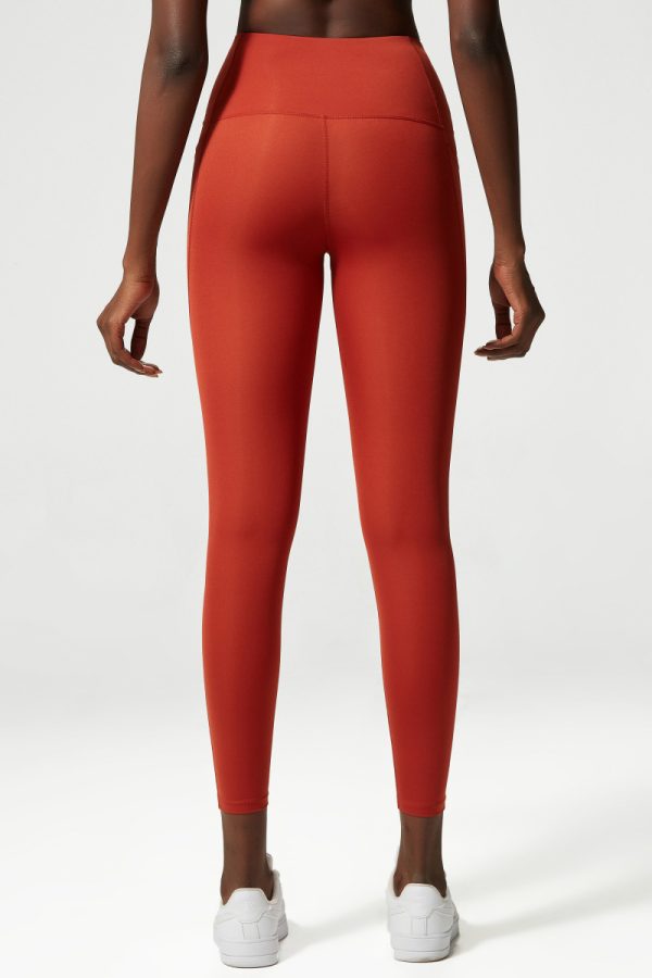 Anti-Curling Sports Tights, Ankle-Length Workout Pants - Image 2