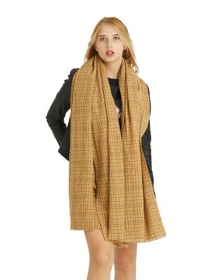 Thickened Cashmere Plaid Scarf for Couples – Autumn & Winter