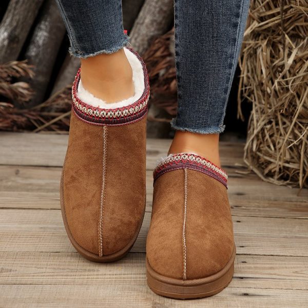 Women's Platform Cloth Snow Boots with Cotton Lining - Image 2