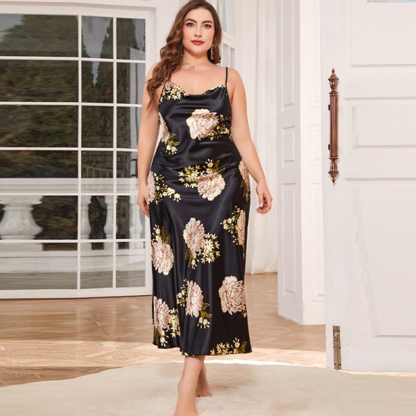 Plus Size Summer Ice Silk Pajamas - Image 2