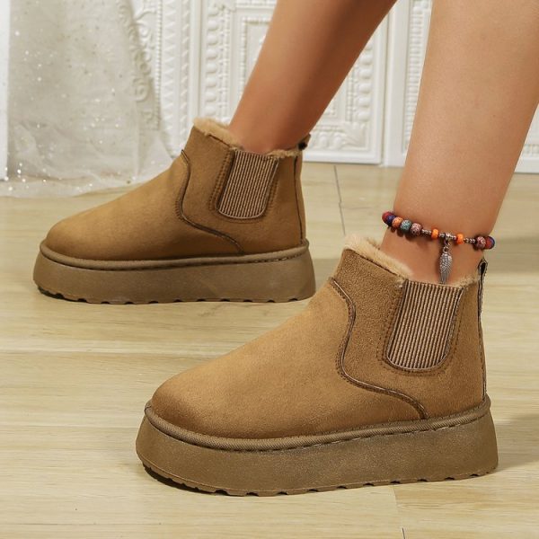 Women's Platform Snow Boots with Cotton Lining