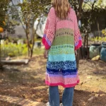 Handmade Boho Kimono Cardigan Sweater Women Coat 2024 Autumn photo review