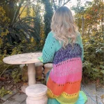 Handmade Boho Kimono Cardigan Sweater Women Coat 2024 Autumn photo review