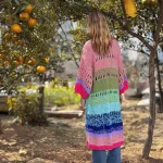 Handmade Boho Kimono Cardigan Sweater Women Coat 2024 Autumn photo review