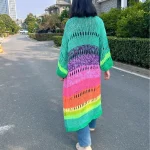 Handmade Boho Kimono Cardigan Sweater Women Coat 2024 Autumn photo review