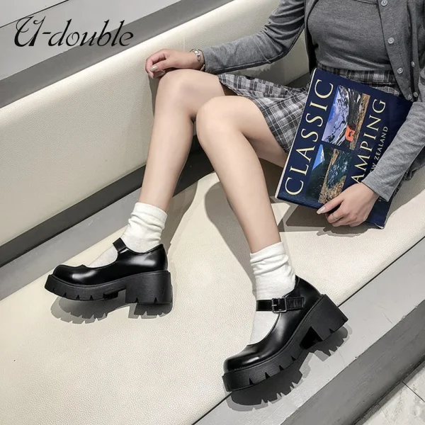 Women Shoes Japanese Style Lolita Shoes Women Vintage Soft High Heel - Image 3