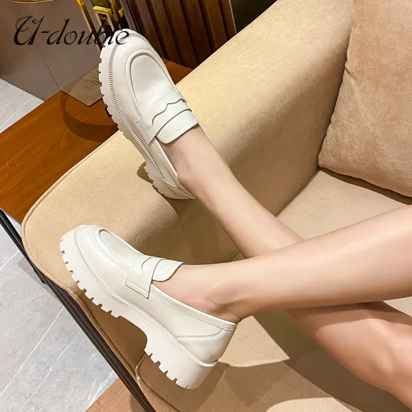 Shoes Women British Style 2024 New Thick-soled College Style Casual Loafers - Image 8