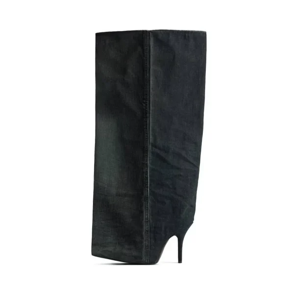 High Heels Knee Length Women's Boots Fashion Walk Party Women's Large Mid Size Boots - Image 6