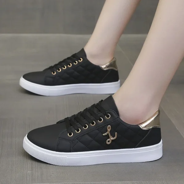 Women's Sneakers Fashion Breathable Flat Shoes Woman Soft Sole Walking - Image 3