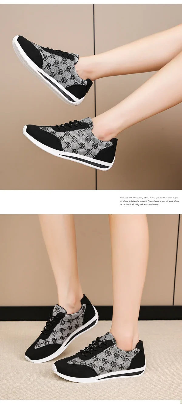 Autumn Sneakers Women Flat Casual Comfortable Shoes Fashion Versatile Lace Up - Image 7