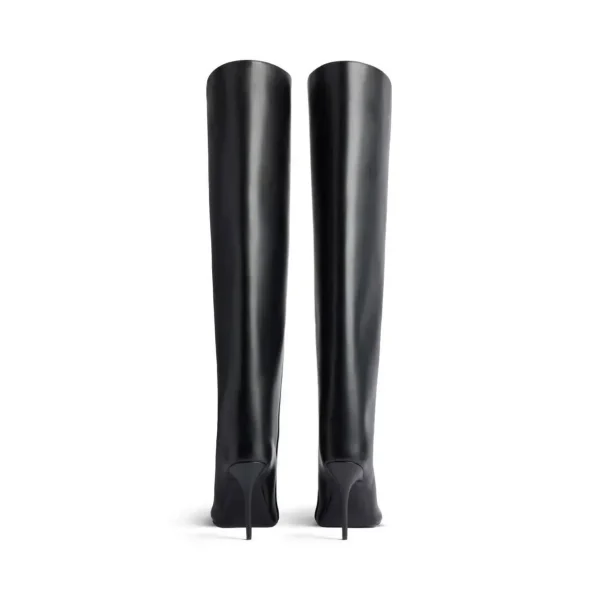 High Heels Knee Length Women's Boots Fashion Walk Party Women's Large Mid Size Boots