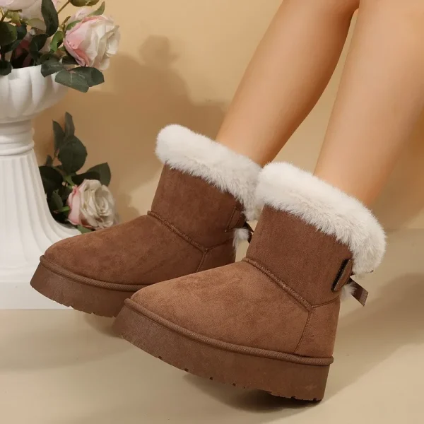 Snow Boots Women Winter Shoes Women Platform Boots Warm Plush Cotton - Image 4