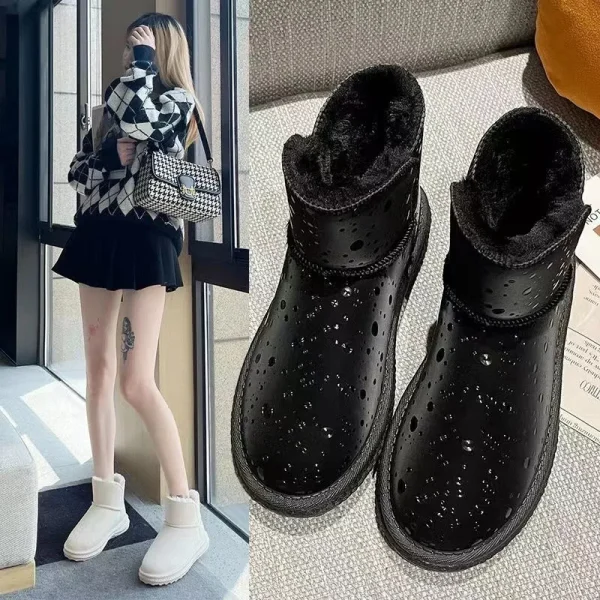 Ankle Boots Winter Boots for Women Snow Boots Women Slip on Shoes - Image 2