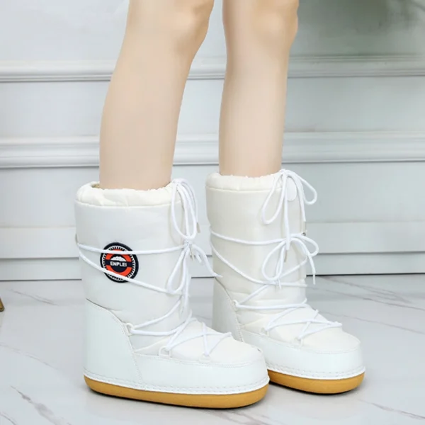 Woman Waterproof Platform Space Boots Snow Boots For Women 2024Winter