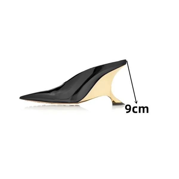 Fashion Pointed Women's High Heel Muller Shoes Baotou Comfortable  Large Women's Sandals - Image 12