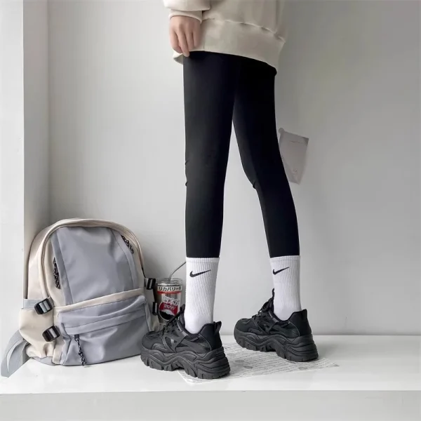 Women New Fashion Platform Sport Shoes Women Summer Black Casual Chunky Sneakers - Image 11