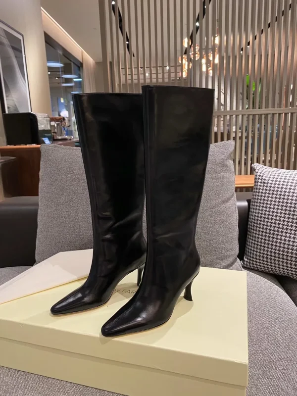 Pointed High-heeled Knee High Boots, Fashionable and Sexy Women's Knight Mid Length Boots - Image 14