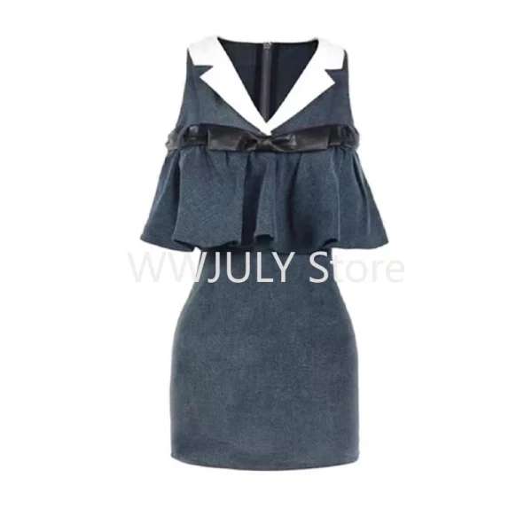 Aesthetic Streetwear French Elegant Spaghetti Strap Dress Formal Occasion - Image 6