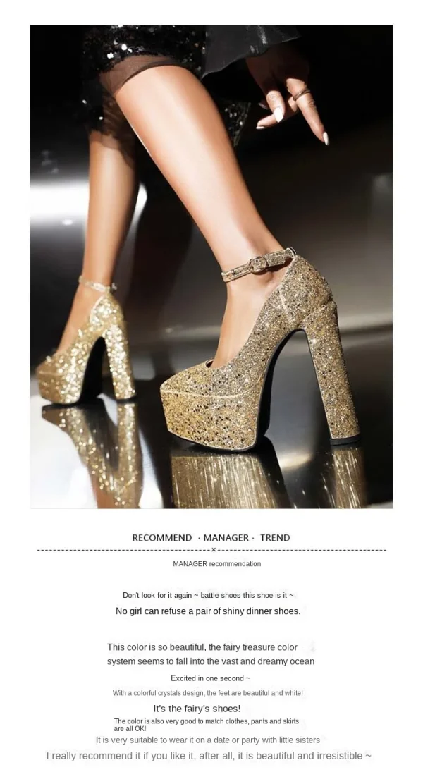 High Heels Fashion Pointed Elegant Women's Wedding Show Party Women's Shoes - Image 9