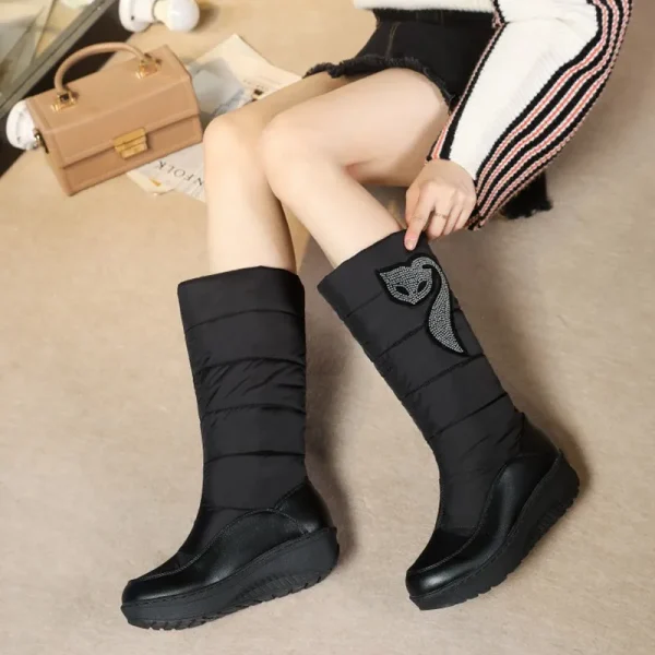 Women's Snow Boots Non-slip Waterproof Winter Women's Boots Women's Winter Shoes Cotton Shoes - Image 5