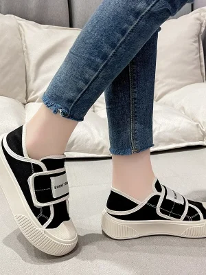 Canvas Shoes Women’s 2024 Autumn New Fashion Lightweight Thick Sole