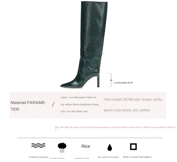 High Boots Fashion Pointed Boots Stiletto Sexy Catwalk Fashion Week Women's Shoes - Image 11