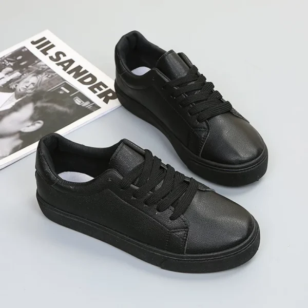 Men Casual Shoes Genuine Leather Mens Shoes Comfortable Sneakers Man Loafers Breathable High Quality White Shoes - Image 2