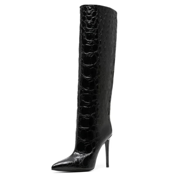 Women's Fashion Pointed Head Thin High Heel Long Tube Women's Boots - Image 4