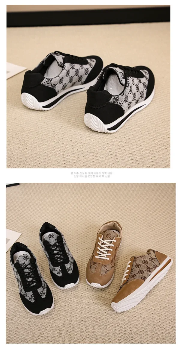 Autumn Sneakers Women Flat Casual Comfortable Shoes Fashion Versatile Lace Up - Image 9